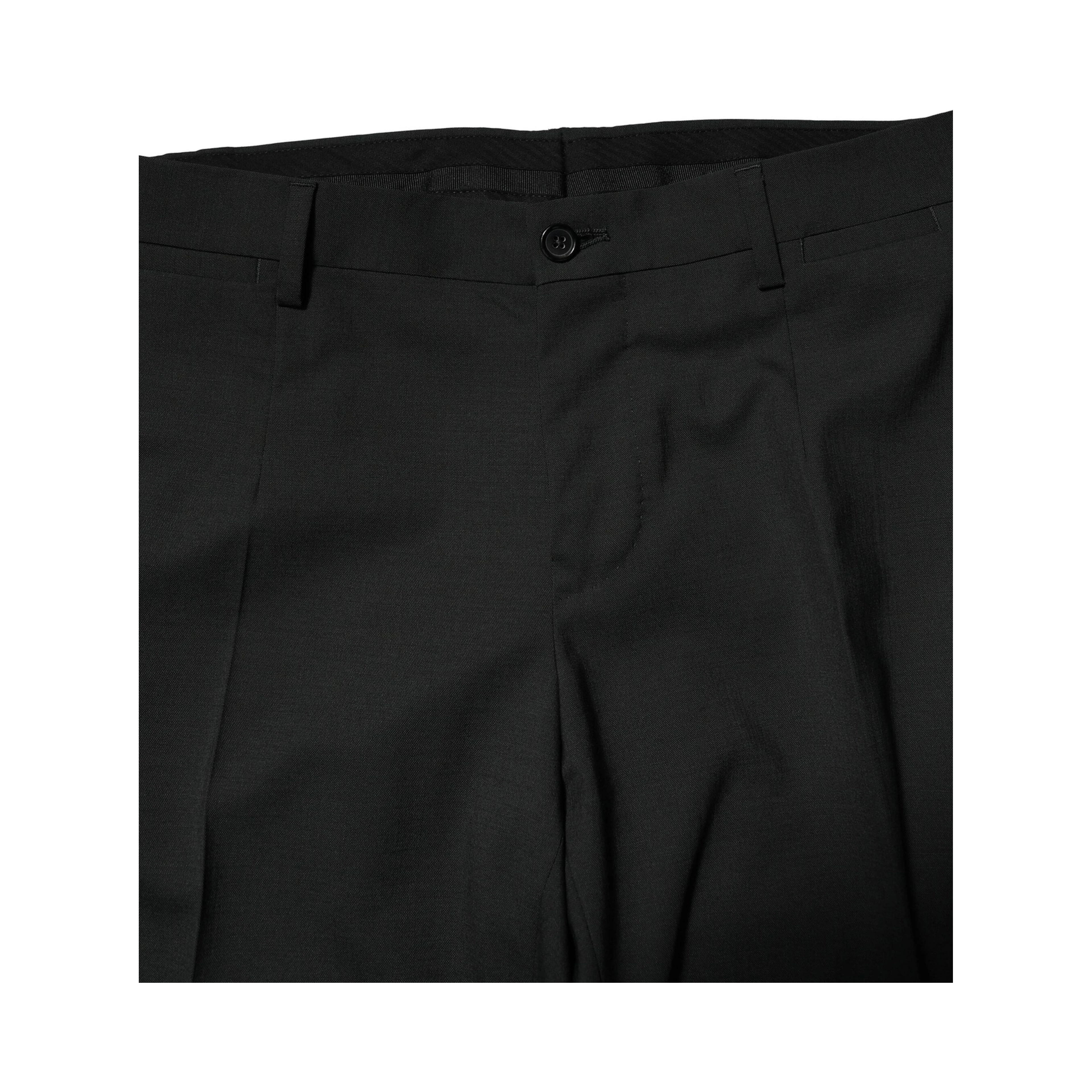 Black Wool 2 Piece Single Breasted Suit