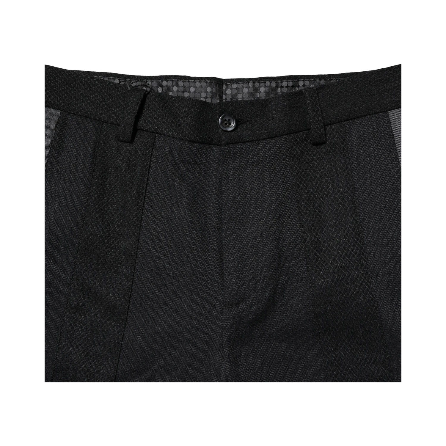Black Gray Cotton Tapered Men Pants