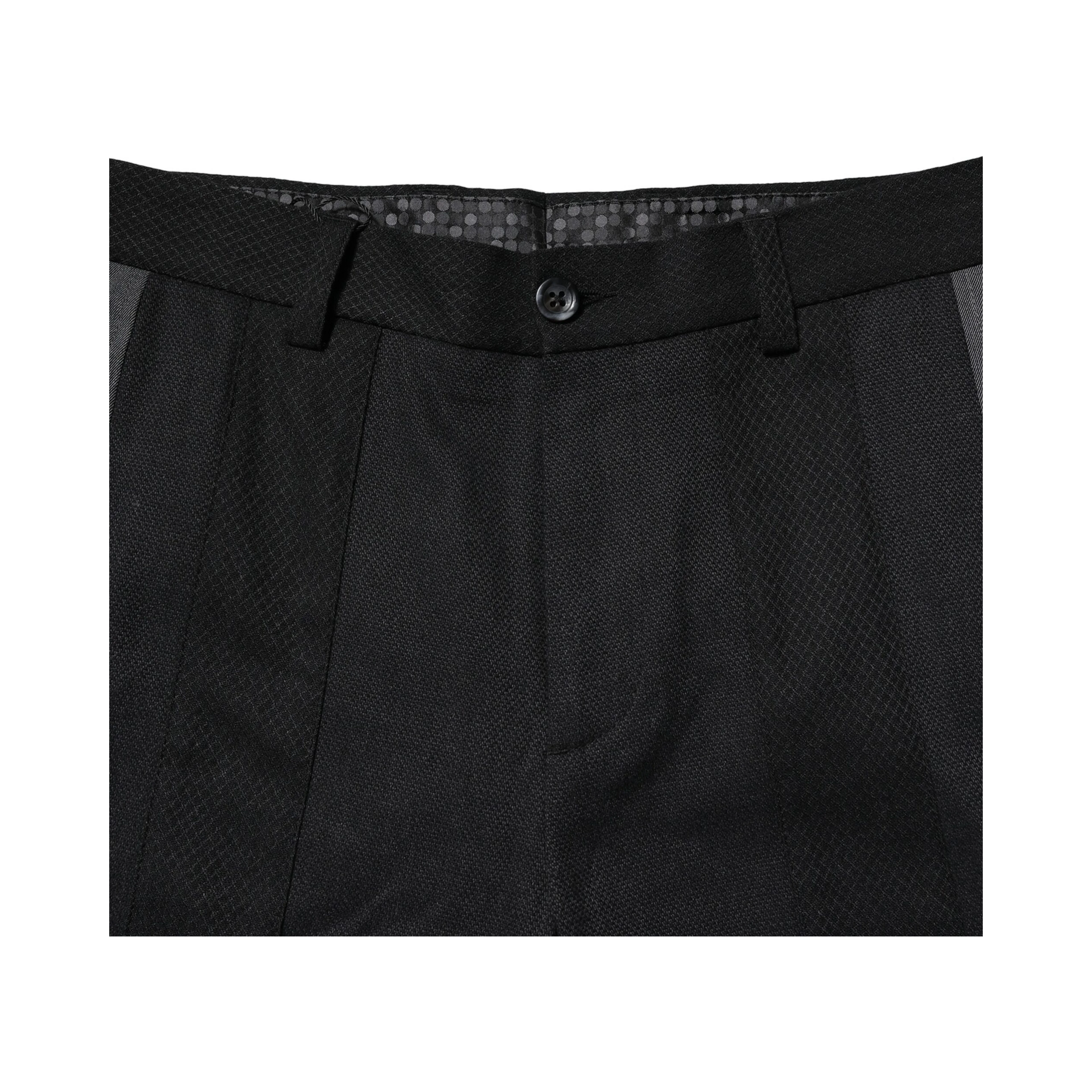 Black Gray Cotton Tapered Men Pants