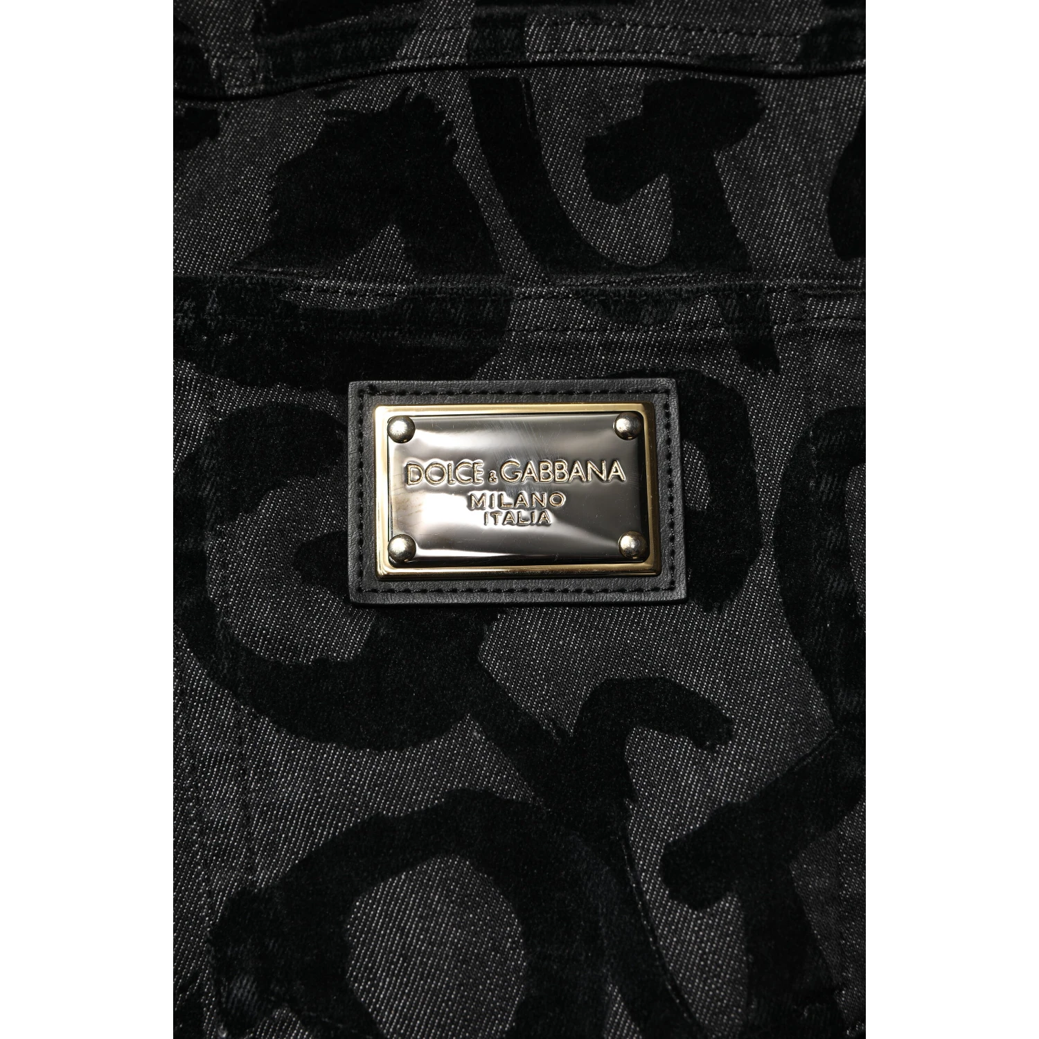 Gray Cotton DG Logo Straight Men Denim Jeans