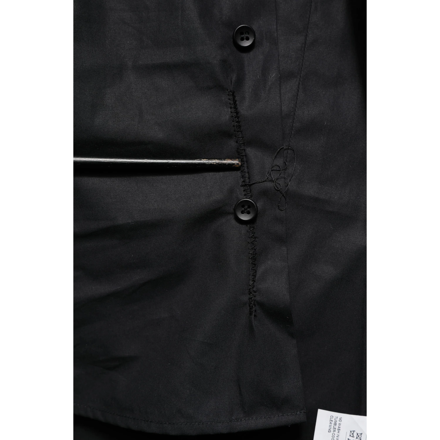 Black Cotton GOLD Long Sleeves Dress Shirt