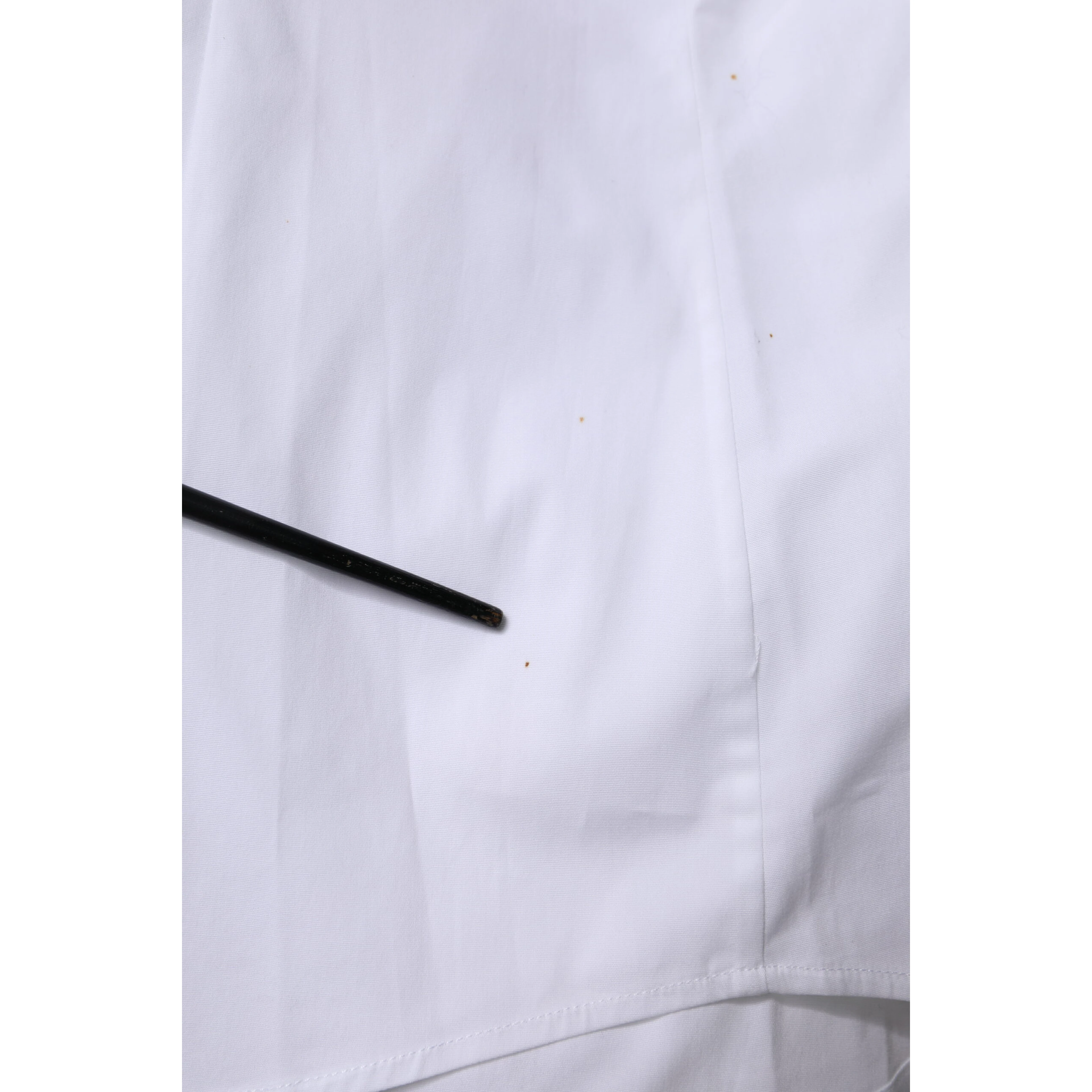 White Cotton Collared Long Sleeves Shirt Top