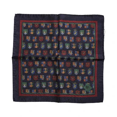 Multicolor Medals Square Foulard Scarf