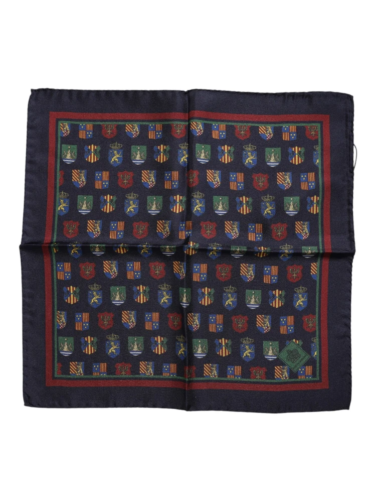 Multicolor Medals Square Foulard Scarf