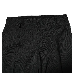 Black Wool 2 Piece Single Breasted Suit