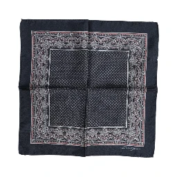 Multicolor Fantasy Silk Square Foulard Scarf