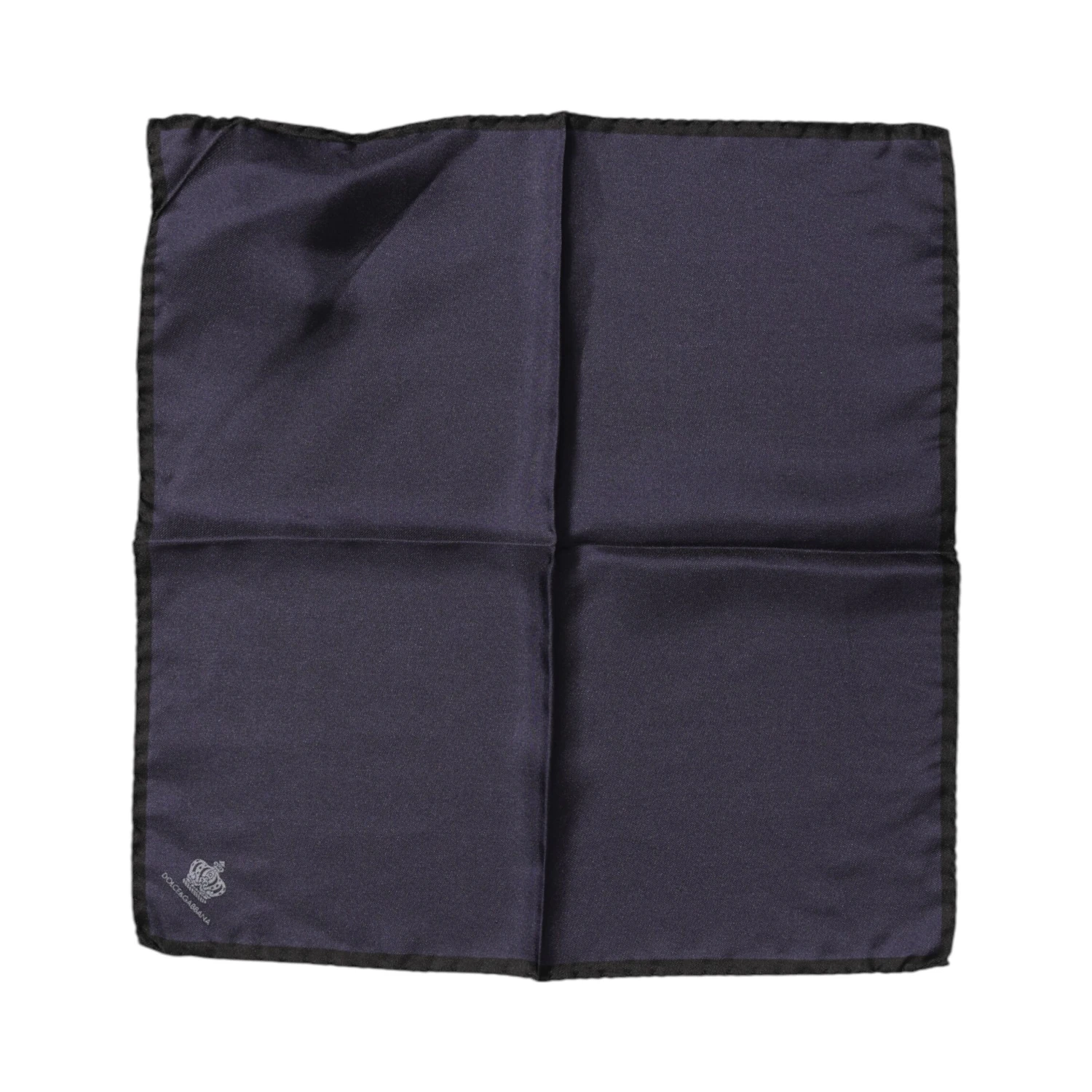 Blue DG Crown Silk Square Men Foulard Scarf