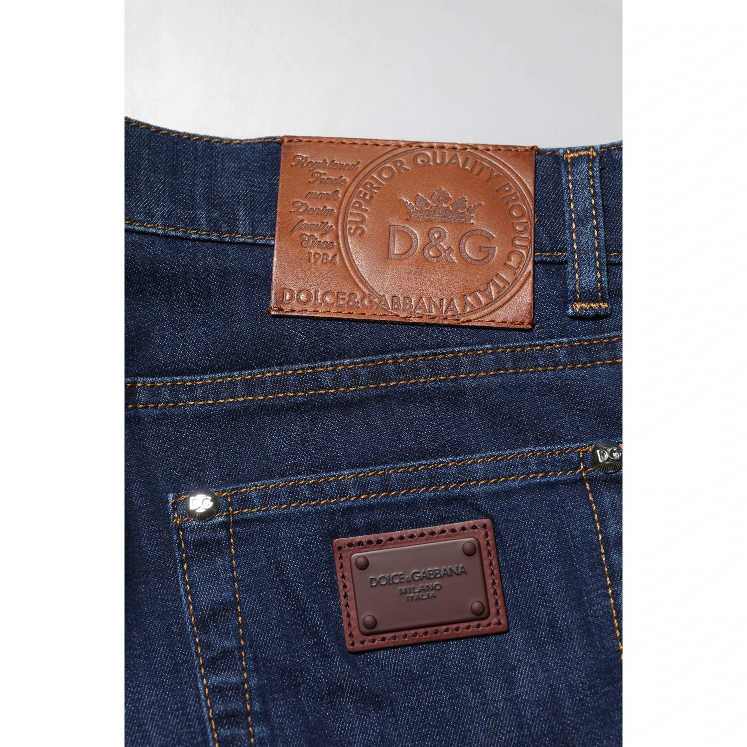 Blue Cotton Stretch Skinny Men Denim Jeans