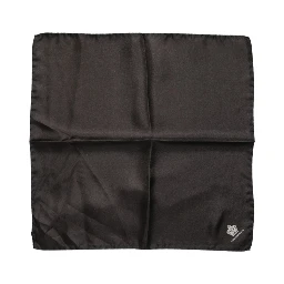 Brown DG Crown Silk Square Men Foulard Scarf