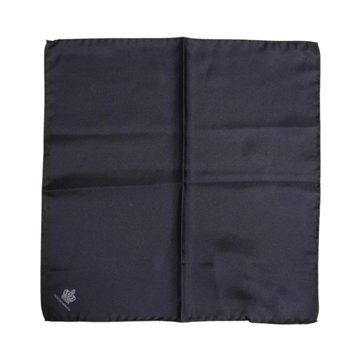 Blue DG Crown Silk Square Men Foulard Scarf