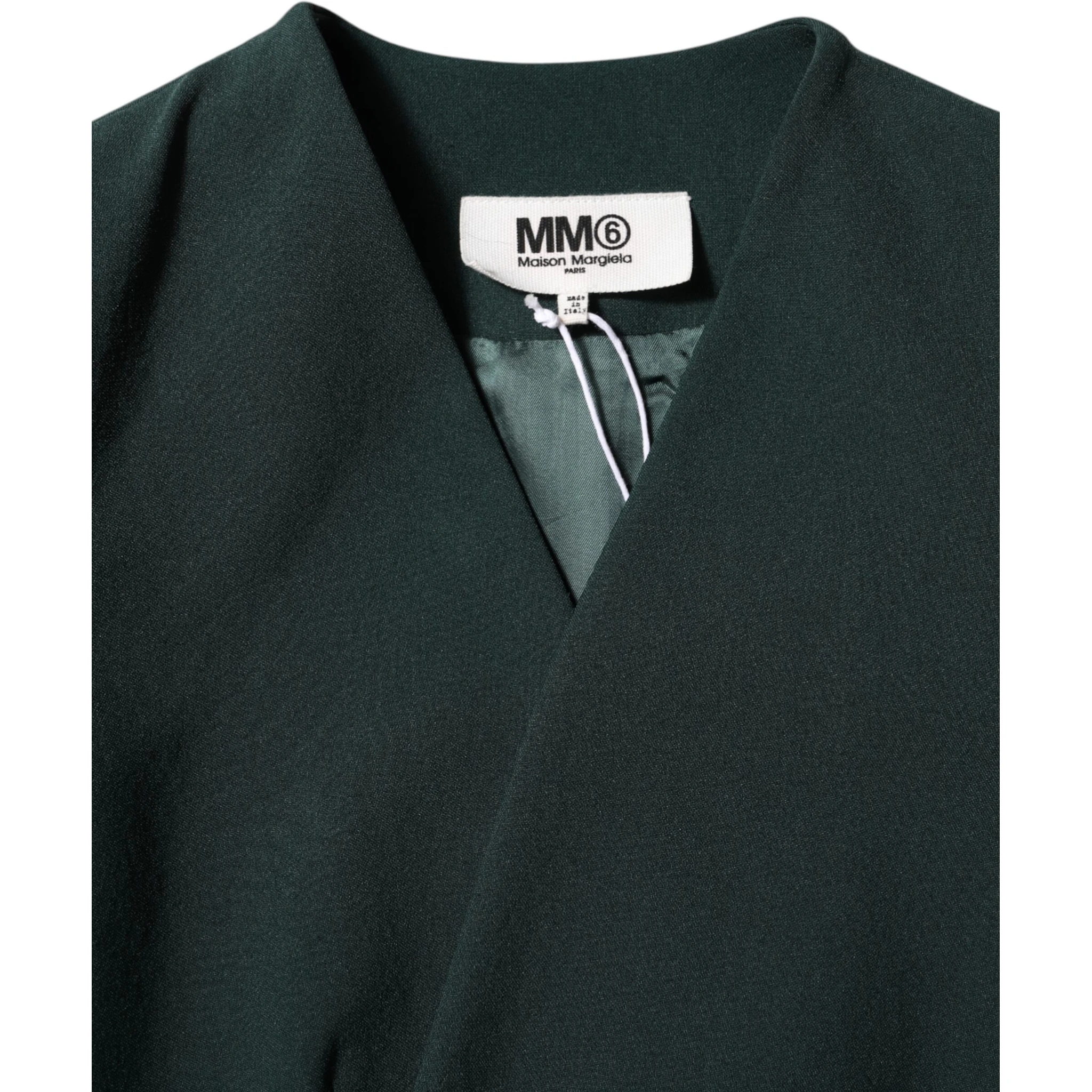 Green Single Breasted One Button Coat Jacket