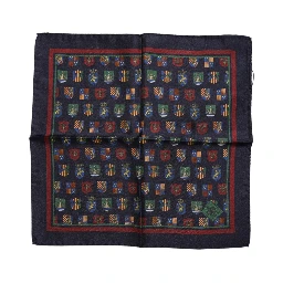 Multicolor Medals Square Foulard Scarf