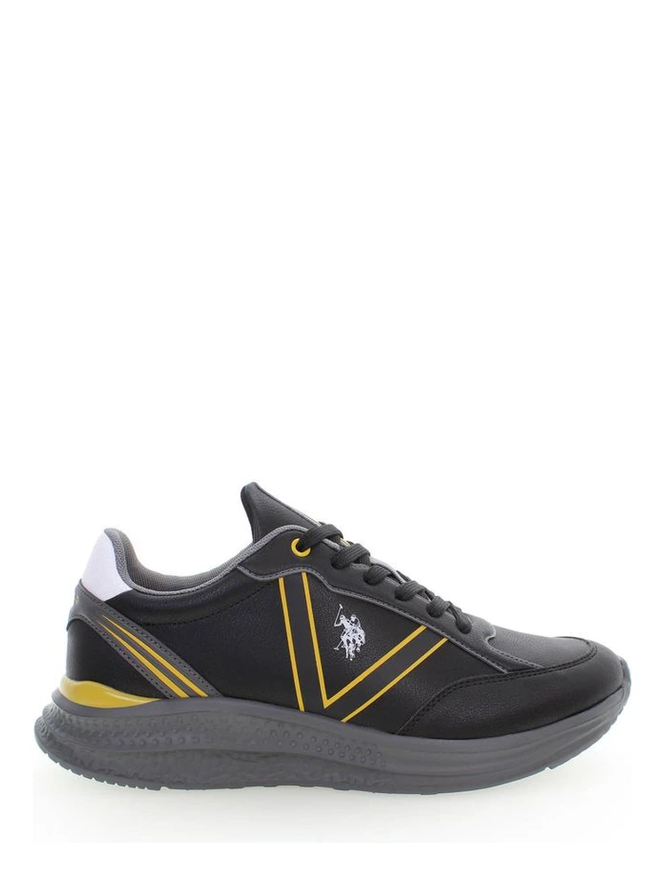 Black Polyester Sneaker