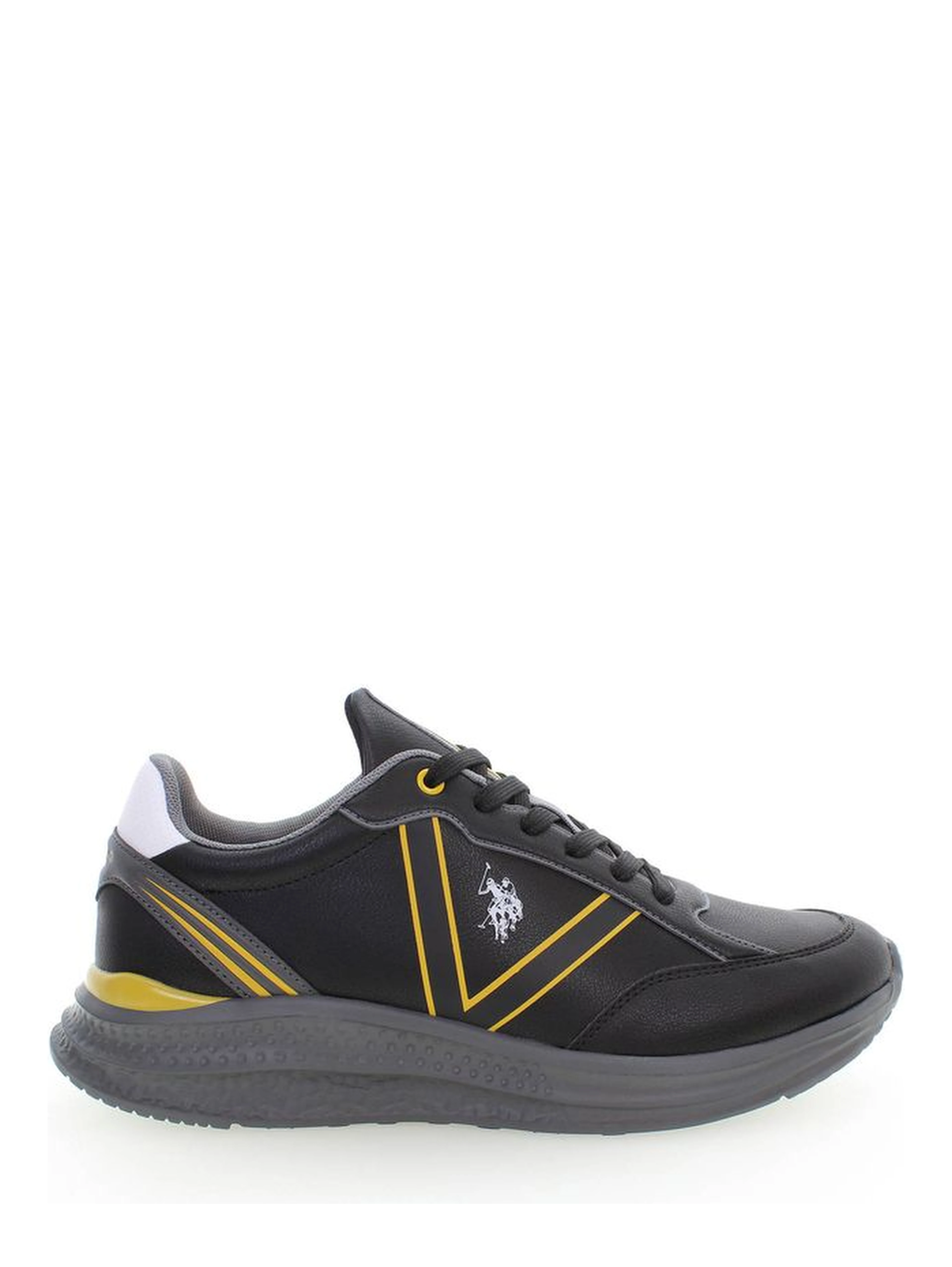 Black Polyester Sneaker