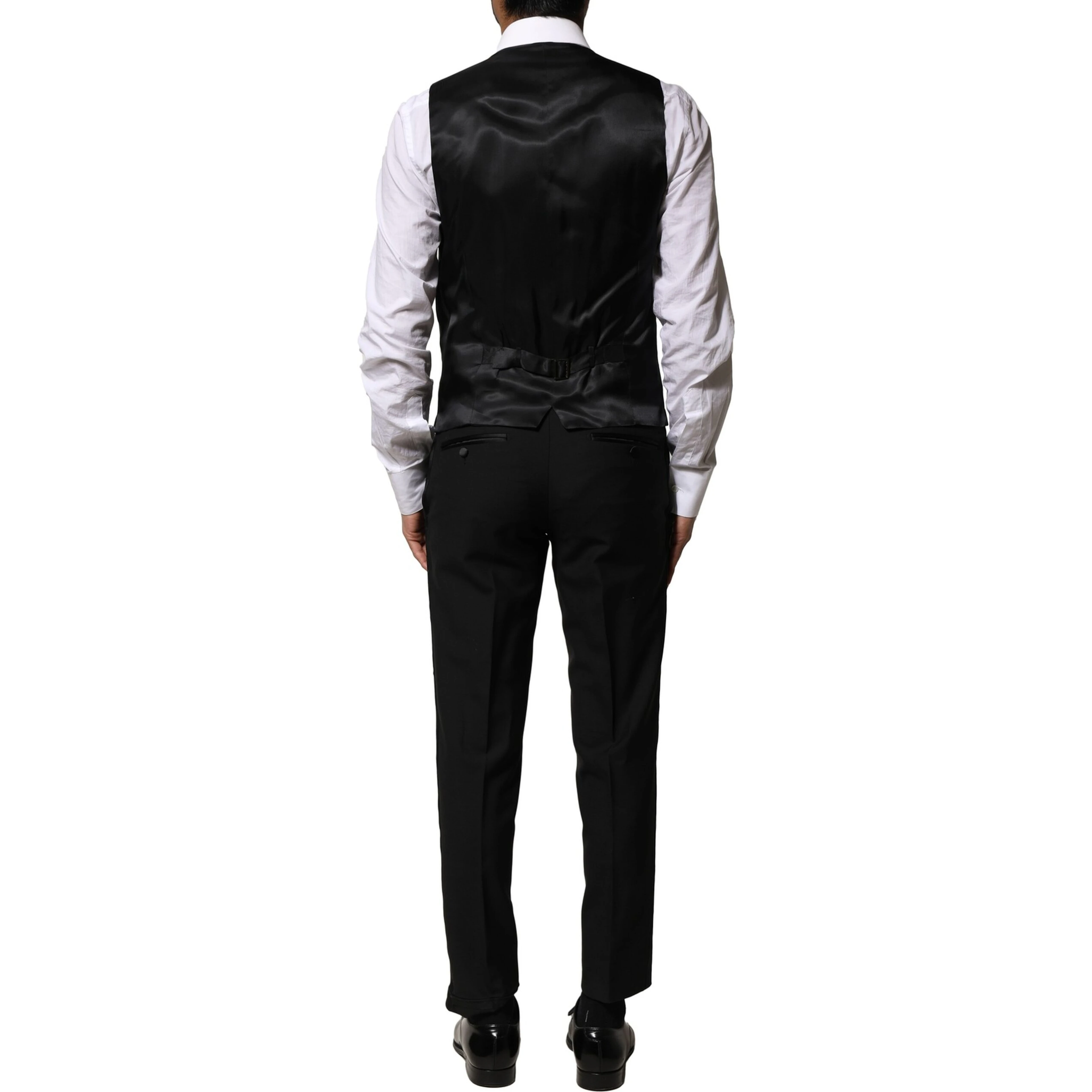 Black Wool 3 Piece Single Breasted Suit