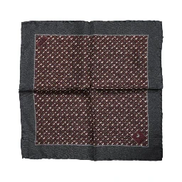 Maroon Cocktail Silk Square Foulard Scarf