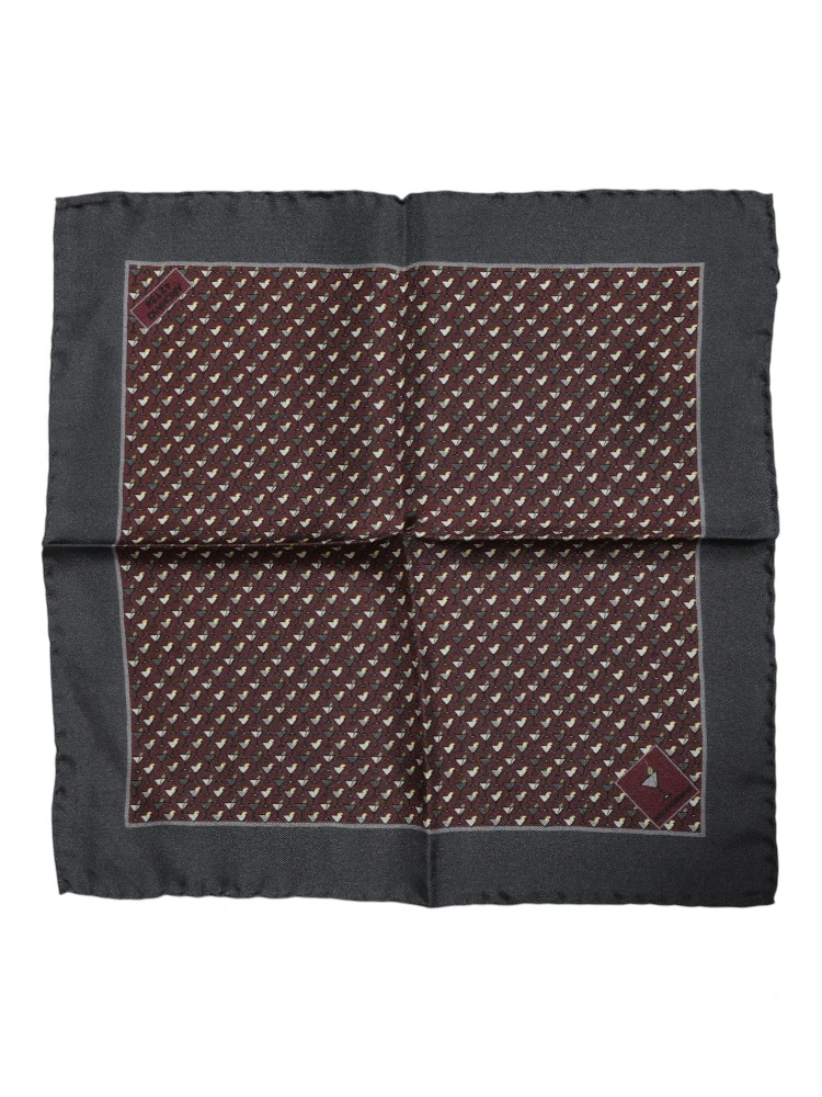 Maroon Cocktail Silk Square Foulard Scarf alternative