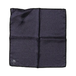Blue DG Crown Silk Square Men Foulard Scarf