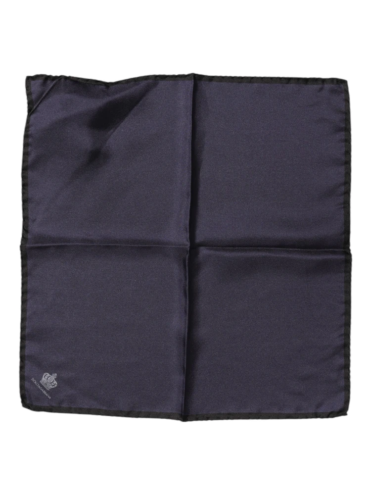 Blue DG Crown Silk Square Men Foulard Scarf alternative
