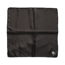 Brown DG Crown Silk Square Men Foulard Scarf