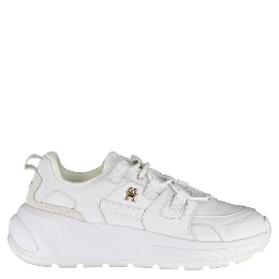 White Polyester Sneaker