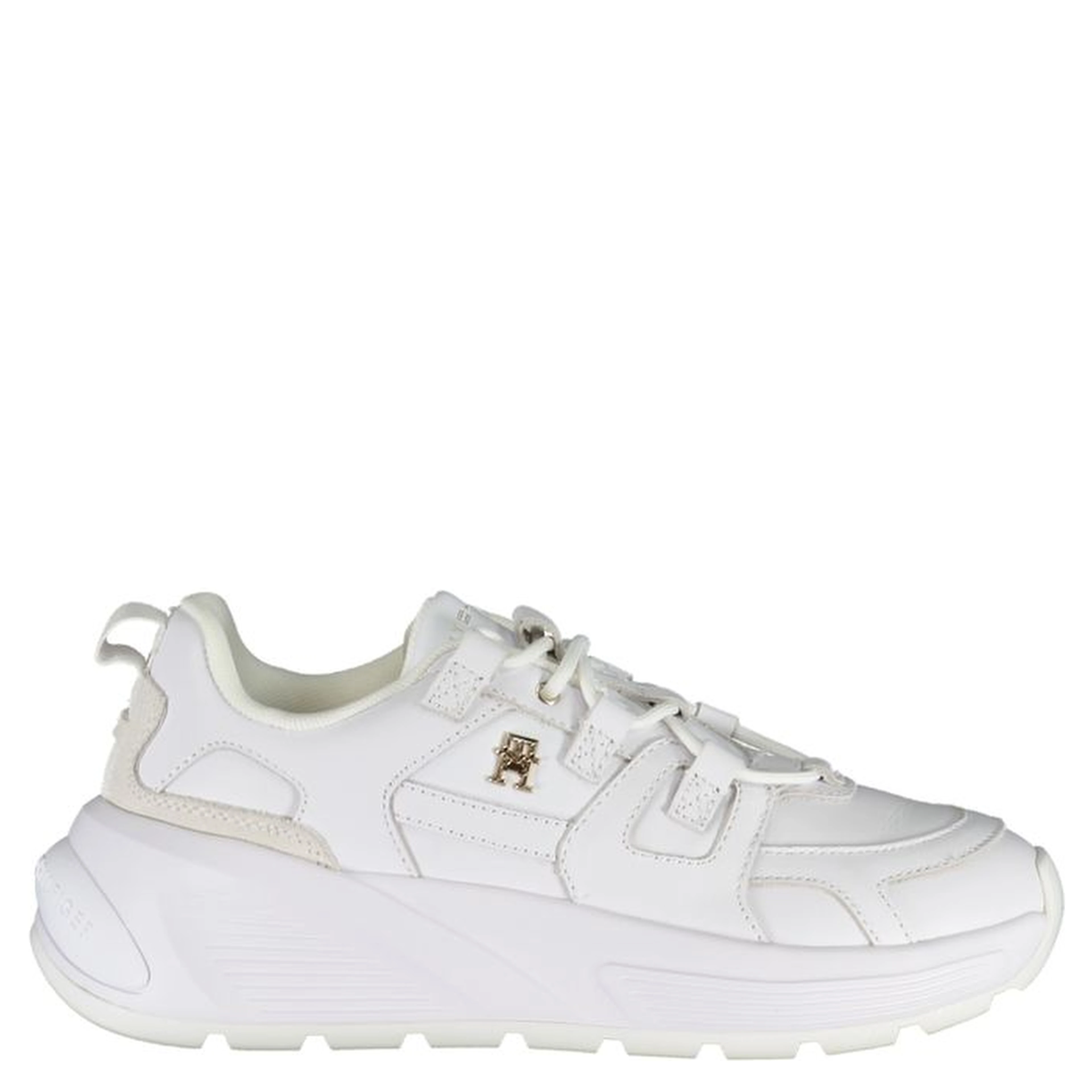 White Polyester Sneaker
