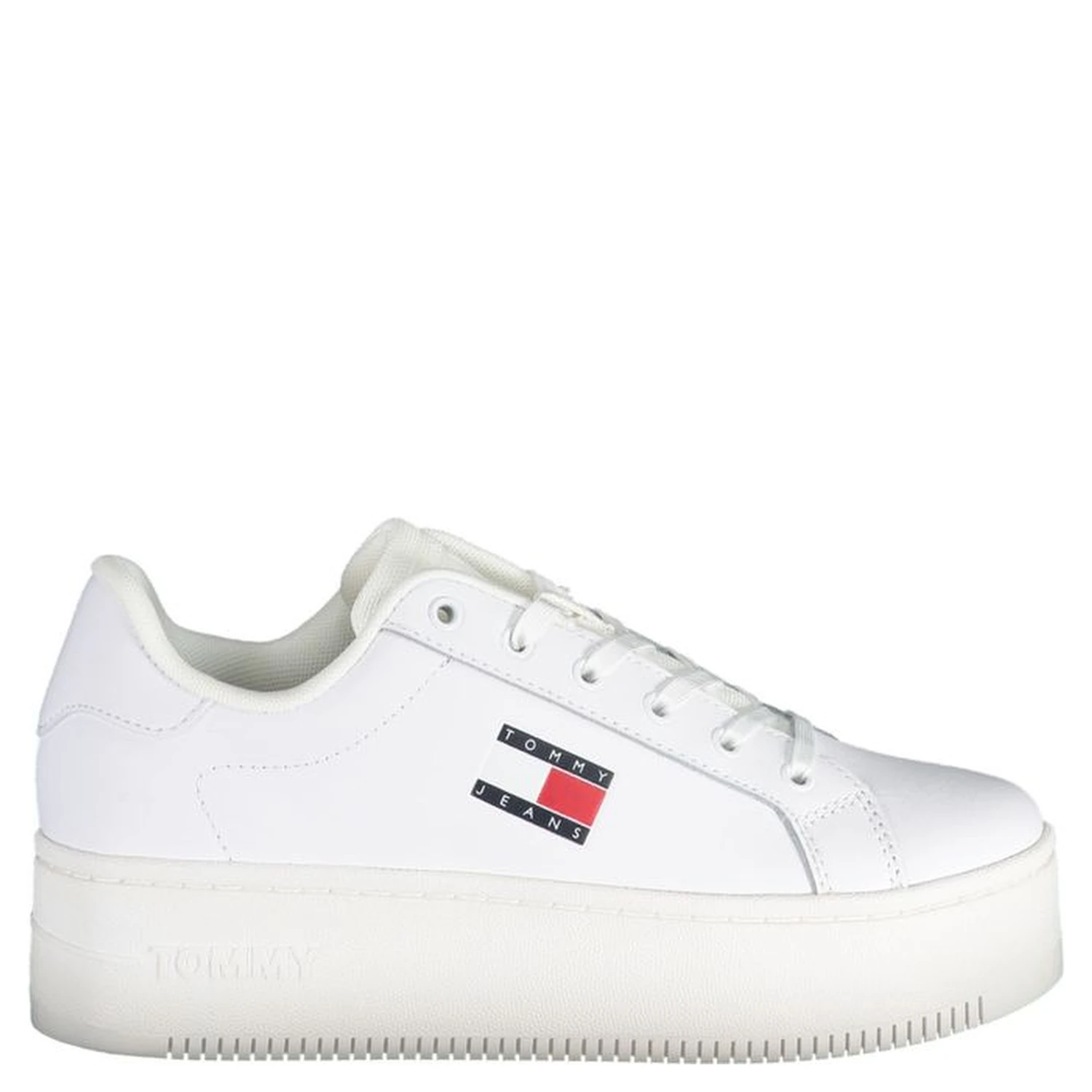 White Polyester Sneaker