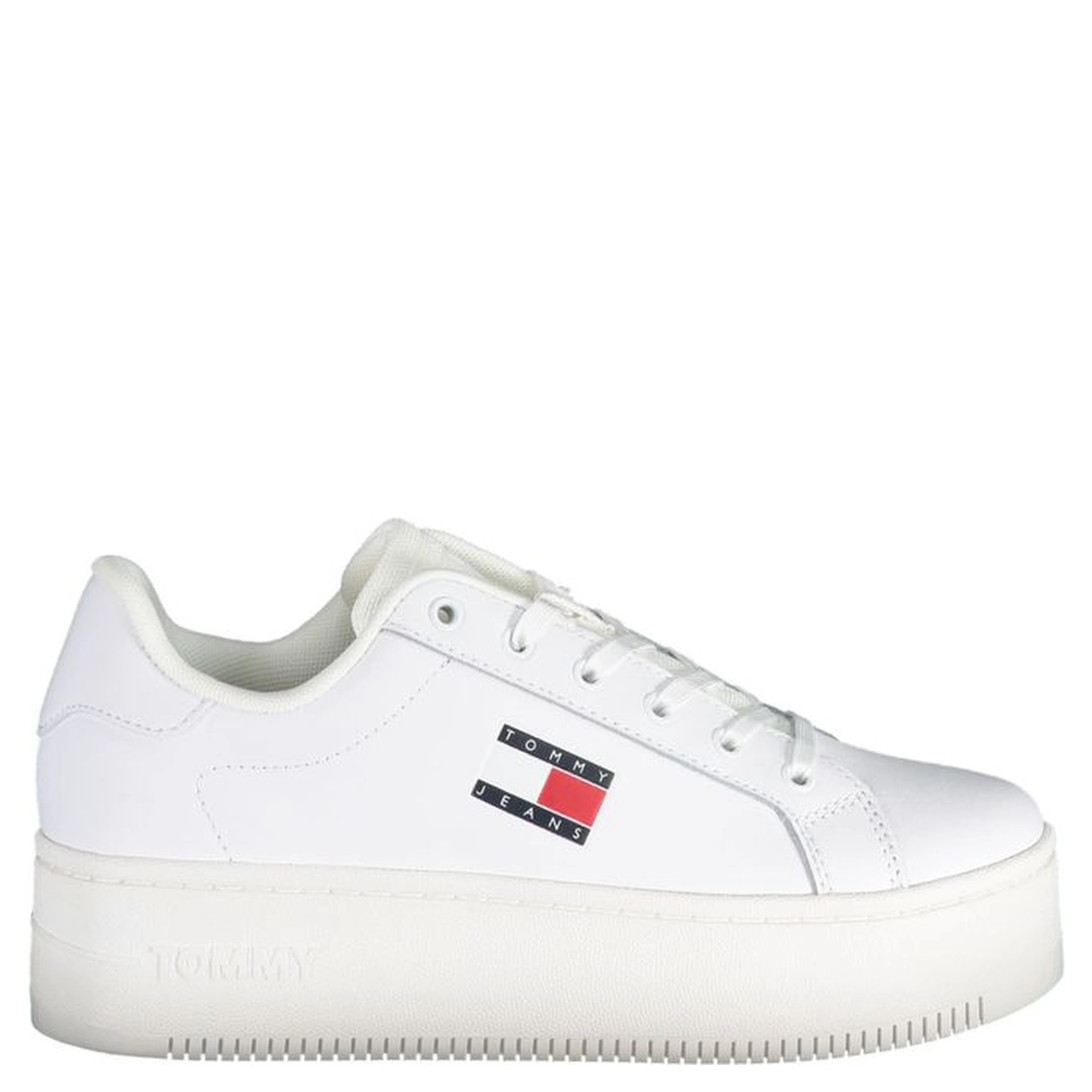 White Polyester Sneaker