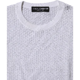 White Round Neck Long Sleeves Pullover Top