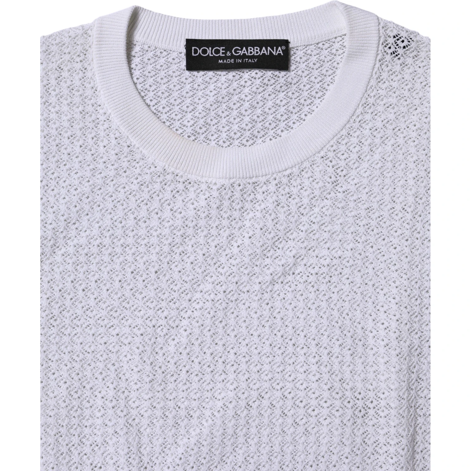 White Round Neck Long Sleeves Pullover Top