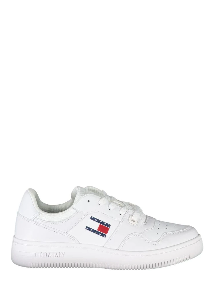 White Polyester Sneaker