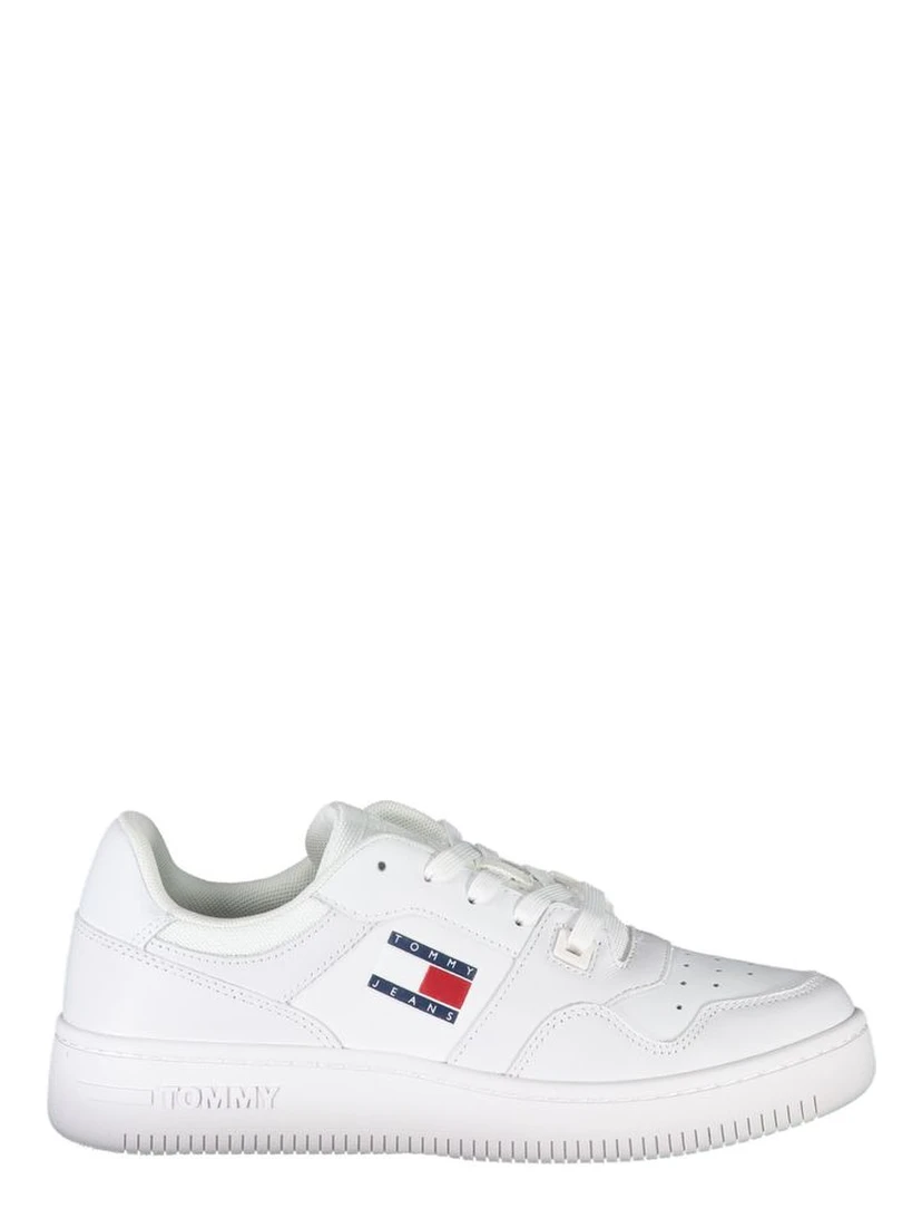 White Polyester Sneaker