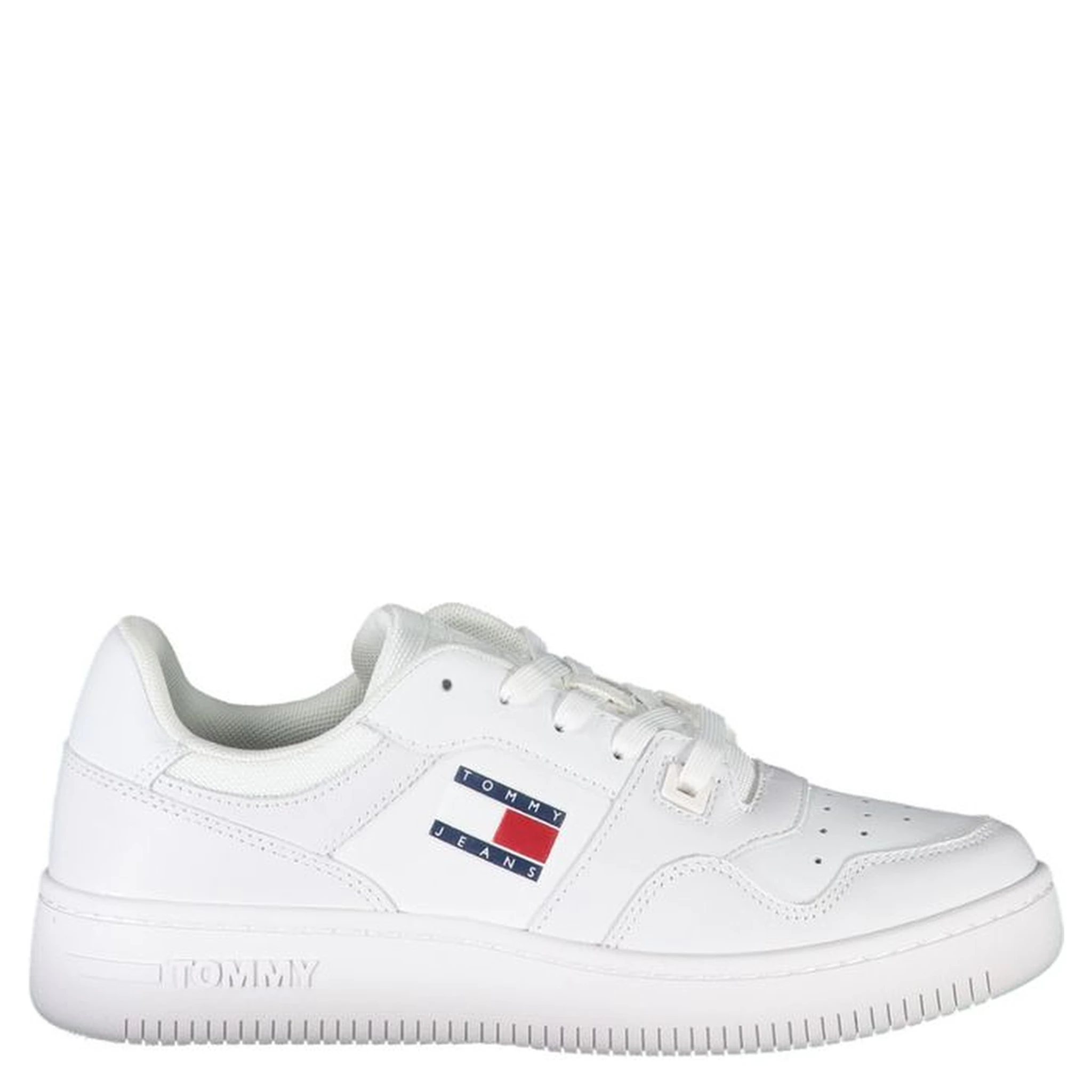 White Polyester Sneaker