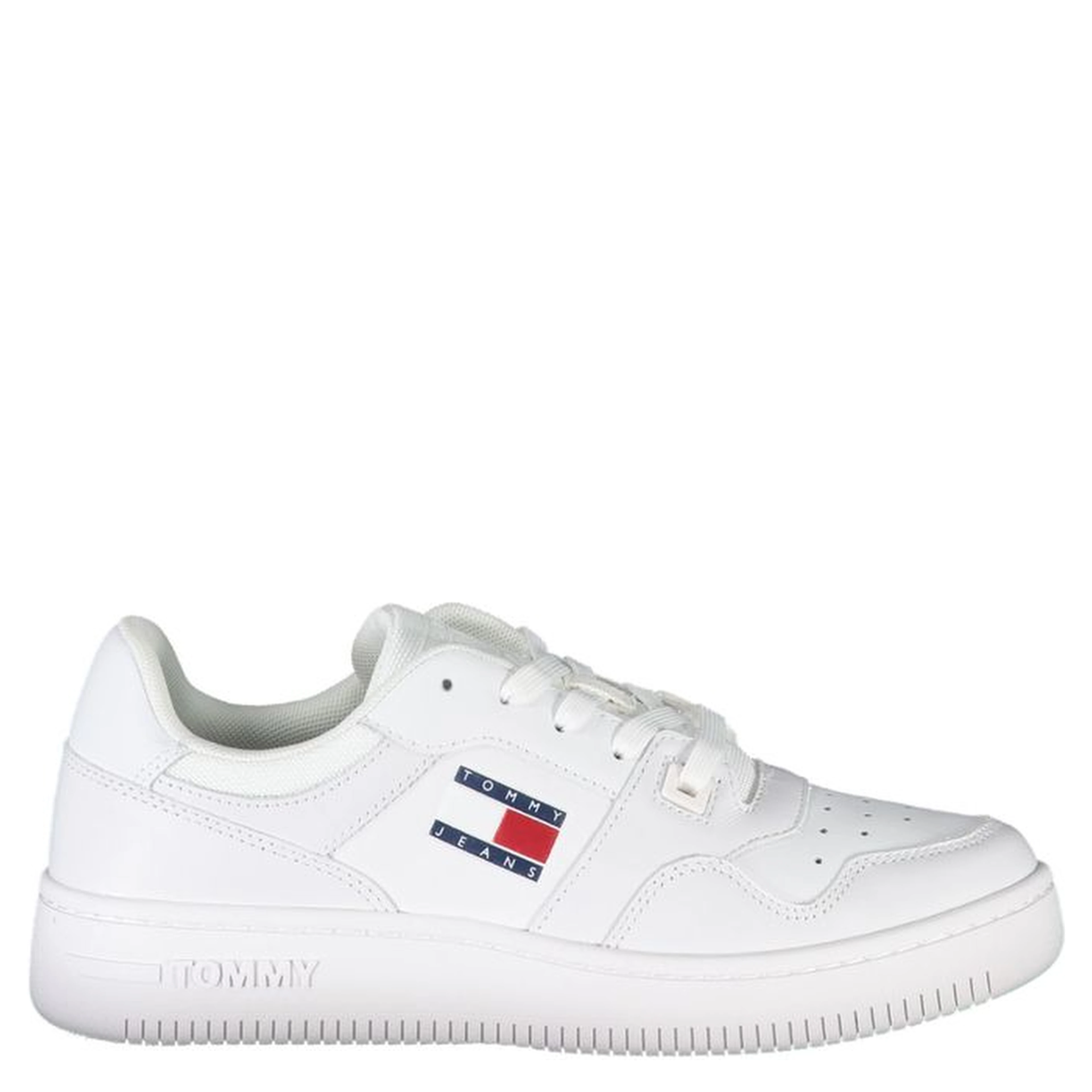 White Polyester Sneaker