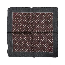 Maroon Cocktail Silk Square Foulard Scarf