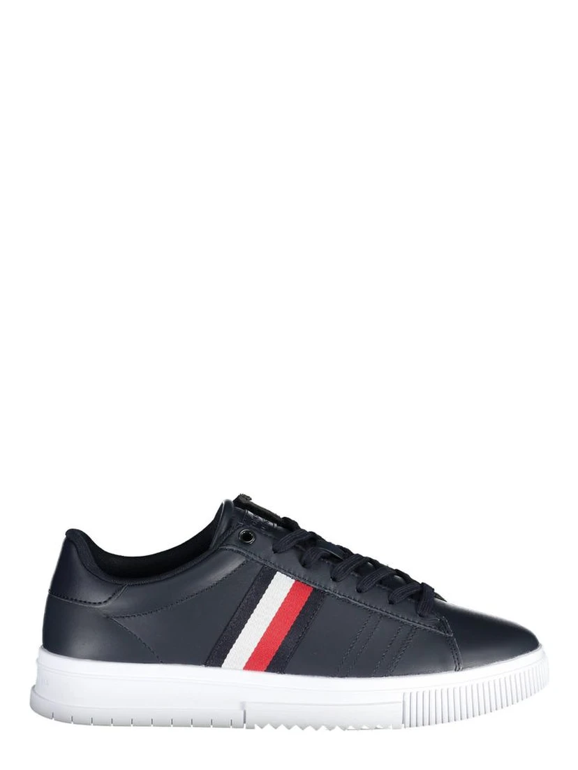 Blue Polyester Sneaker