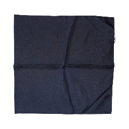 Dark Blue Silk Square Men Foulard Scarf