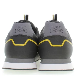 Black Polyurethane Men Sneaker