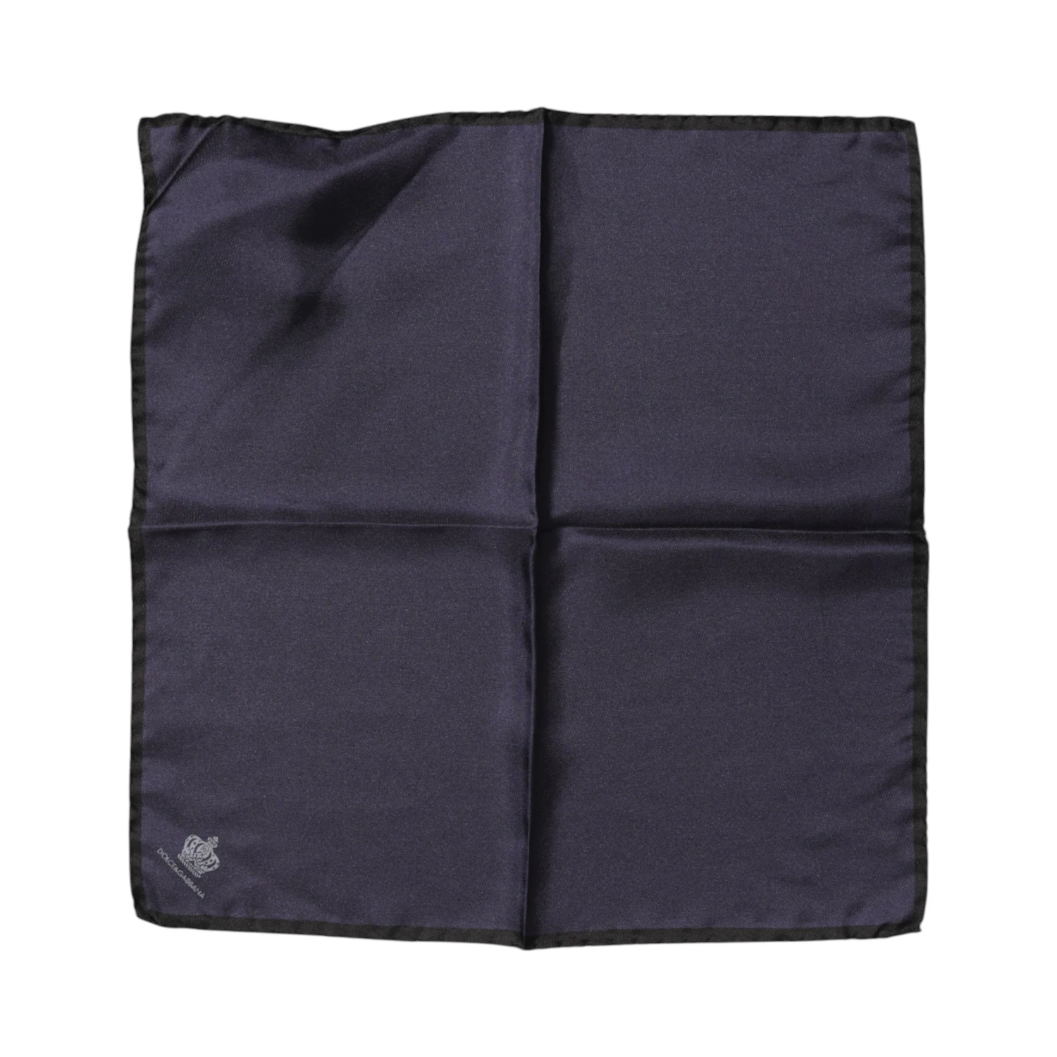 Blue DG Crown Silk Square Men Foulard Scarf