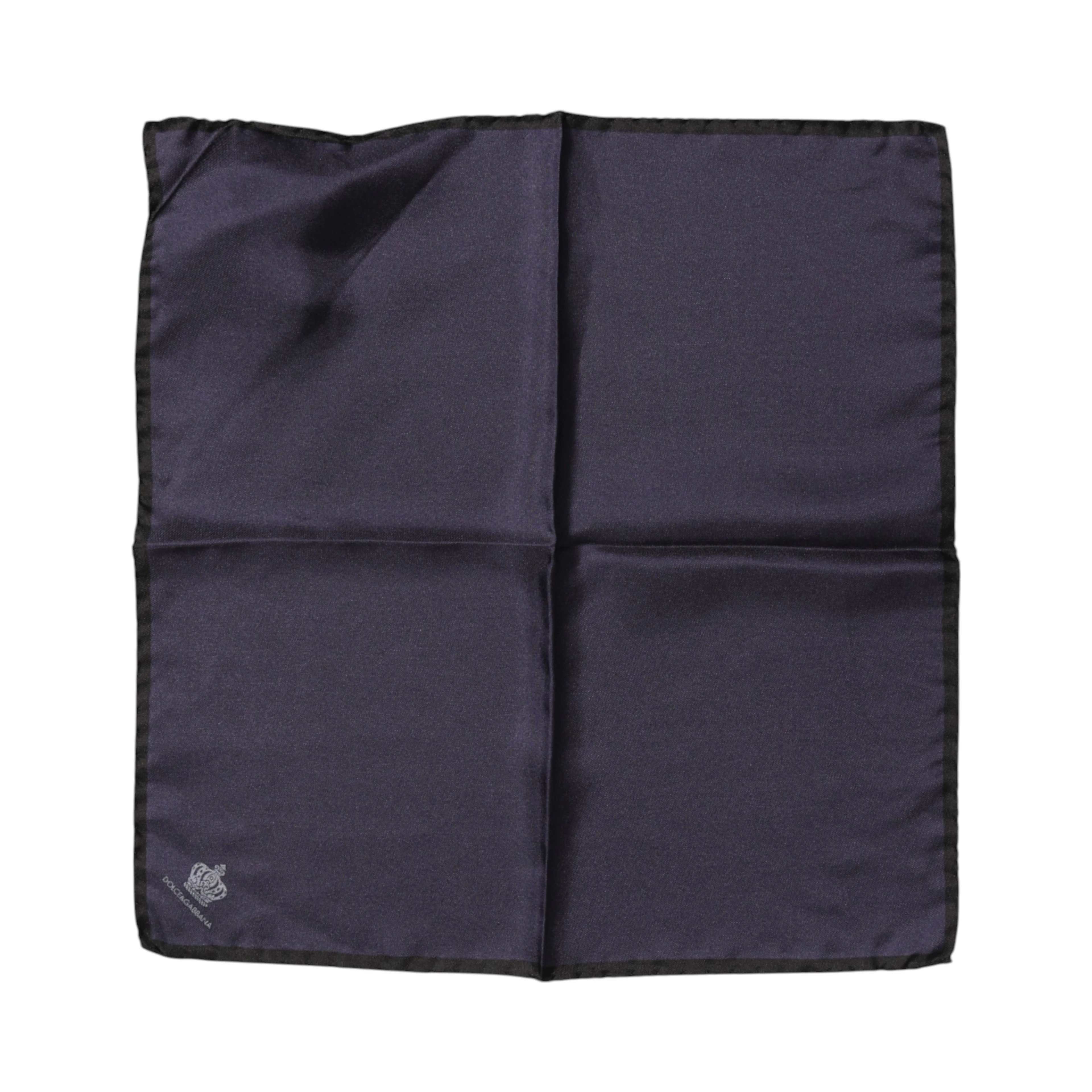 Blue DG Crown Silk Square Men Foulard Scarf