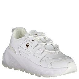 White Polyester Sneaker