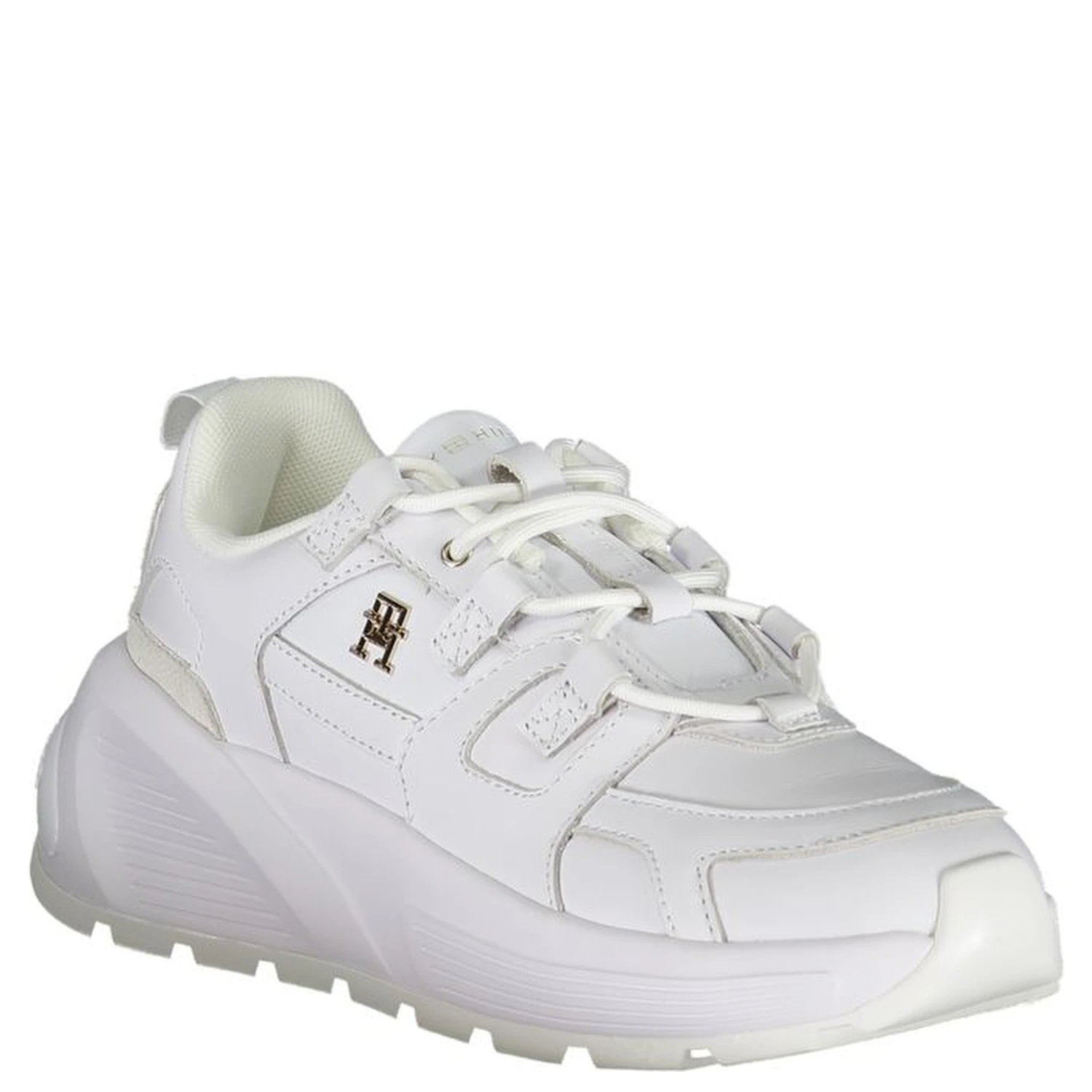White Polyester Sneaker