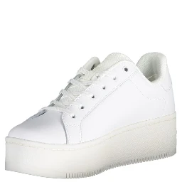 White Polyester Sneaker
