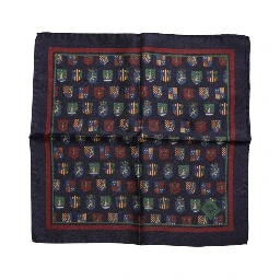 Multicolor Medals Square Foulard Scarf
