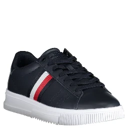 Blue Polyester Sneaker