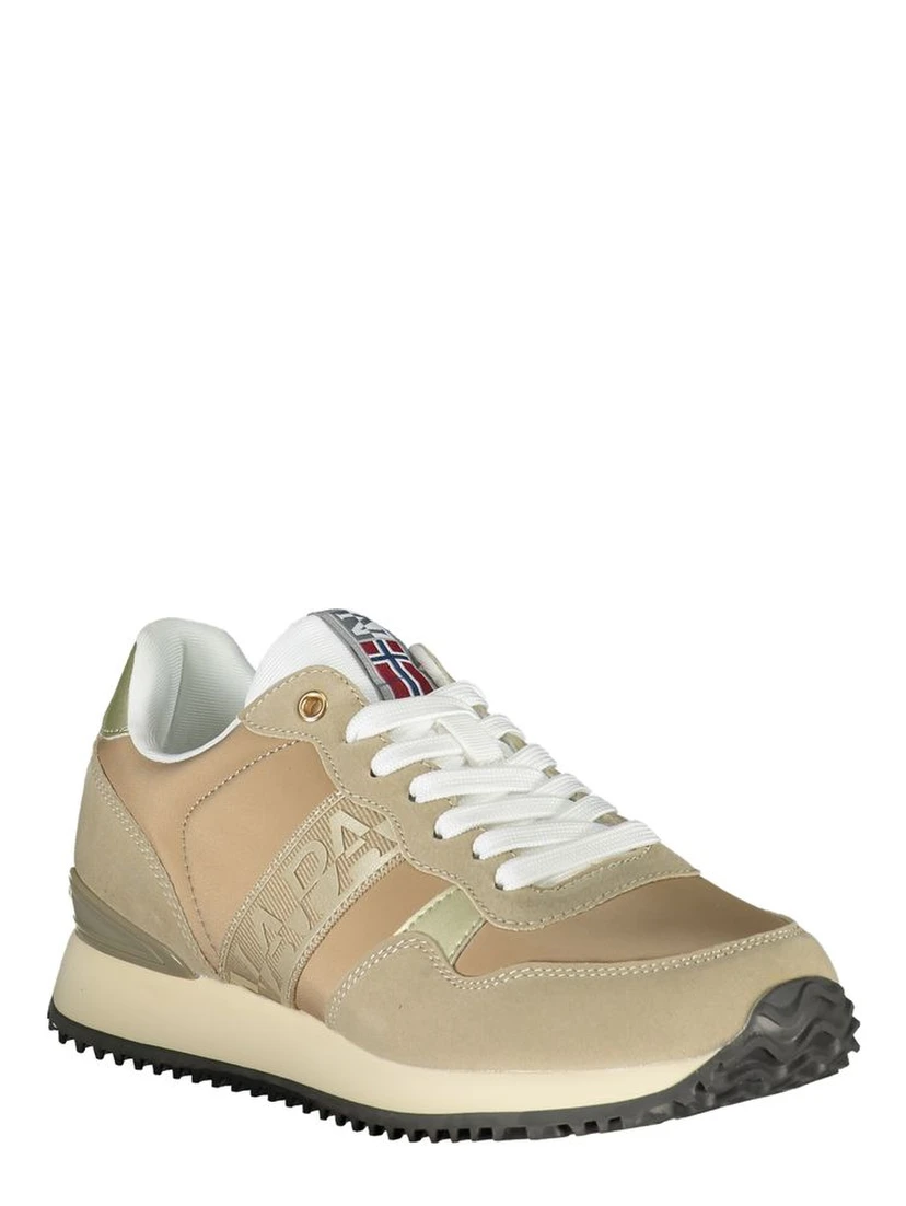 Beige Polyester Sneaker