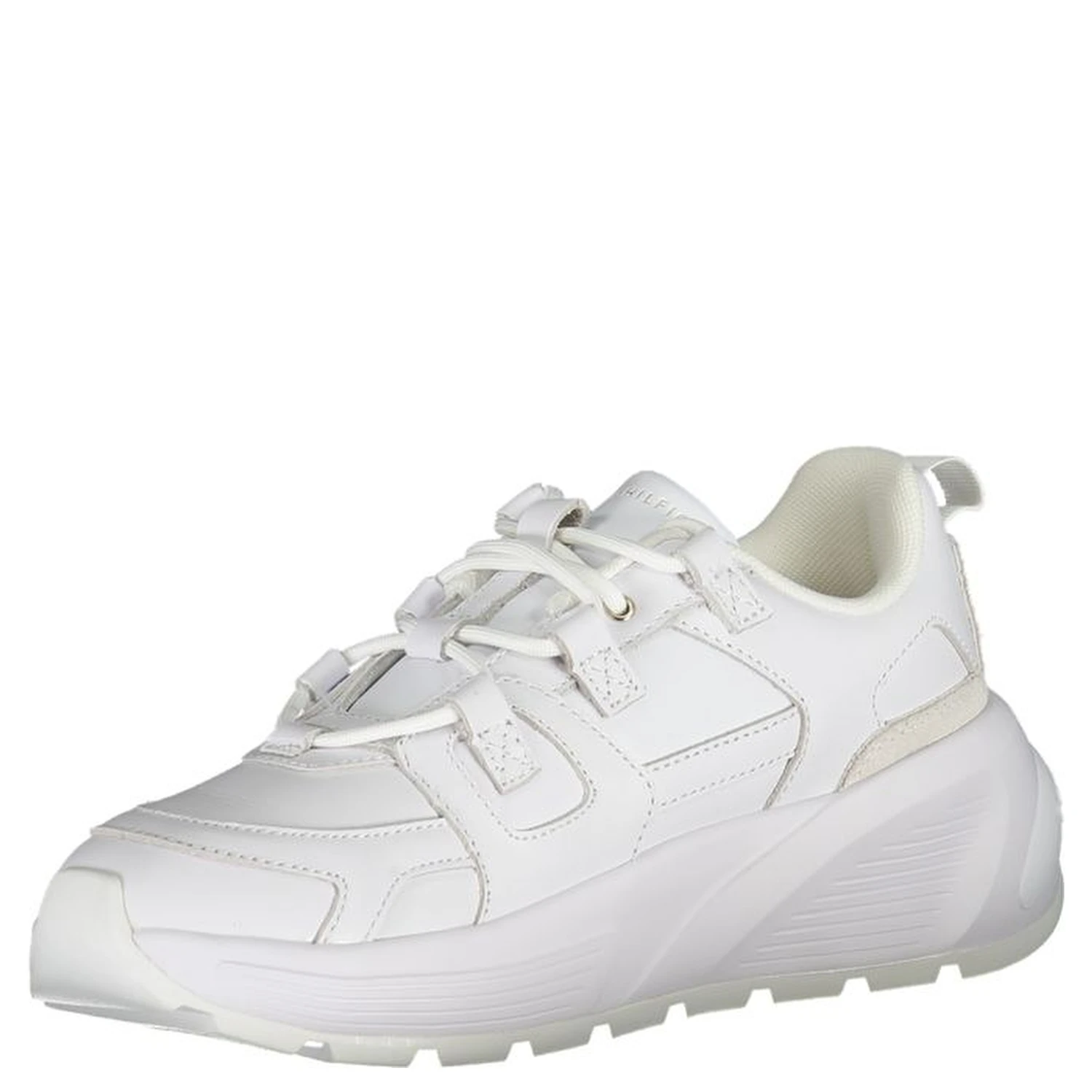White Polyester Sneaker