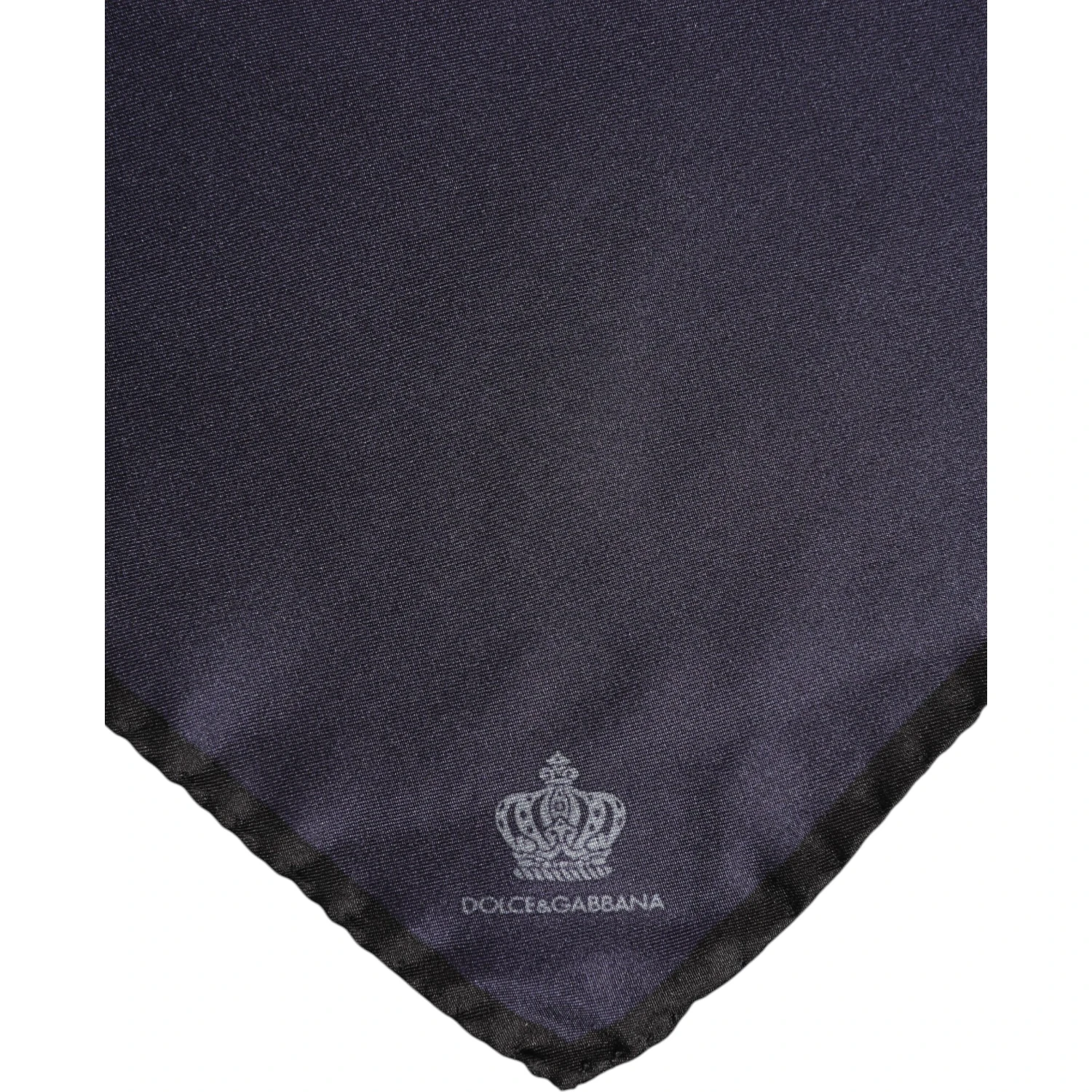 Blue DG Crown Silk Square Men Foulard Scarf