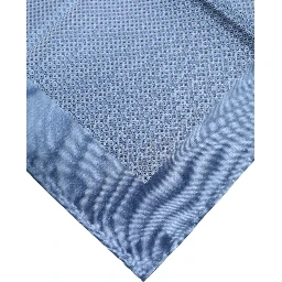 Light Blue Silk Square Men Foulard Scarf