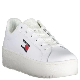 White Polyester Sneaker